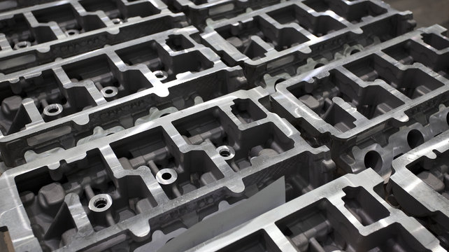 Pieces of cast iron. Industrial