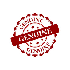 Obraz premium Genuine red stamp illustration