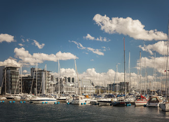Fototapeta na wymiar Helsingborg city marina