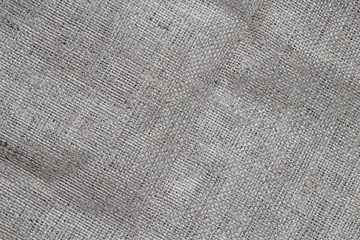 Gray cloth background of textile texture, close up