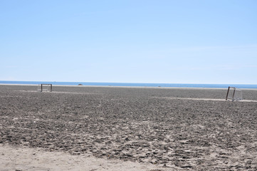 Sandy coast of the Mediterranean Sea in southern Spain, 2017