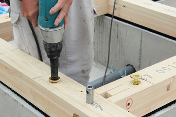 住宅の基礎工事