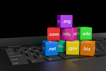 Internet Domain Names - obrazy, fototapety, plakaty
