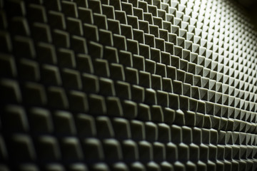 Sound insulation walls black and white