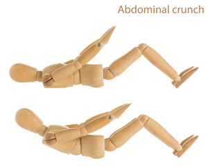 abdominal crunch pose