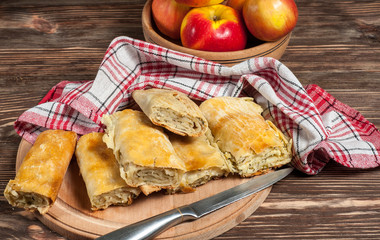 pie with vegetables and fruits