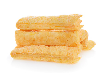 Pie or bread Sticks on white background