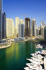 Dubai Marina in Dubai, United Arab Emirates, Asia