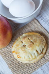 Single Autumn Apple Hand Pie Close Up