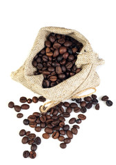 Coffee beans in bag