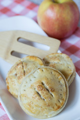 Three Apple Hand Pies With Spatula