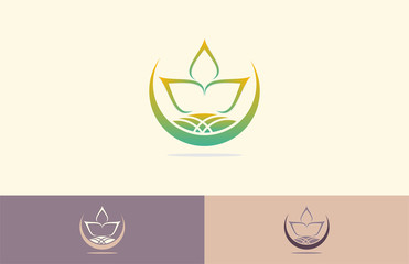 lotus icon yoga center logo