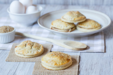 Apple Hand Pies With Eggs and Raw Sugar