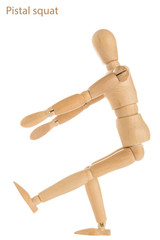 pistal squat exercise pose