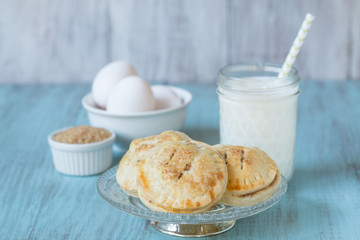 Apple Hand Pies With Milk and Eggs and Raw Sugar