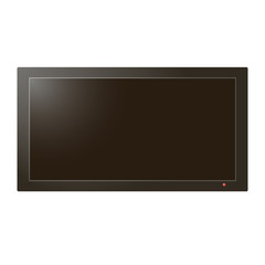 Black LED tv television screen