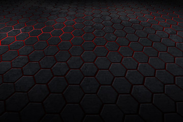 Fototapeta premium hexagon background and texture.