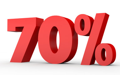Seventy percent off. Discount 70 %.