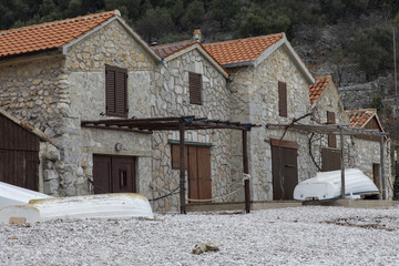 bergdorf beli auf der insel cres,kroatien,