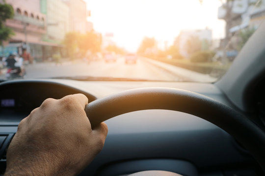 Driver's hands