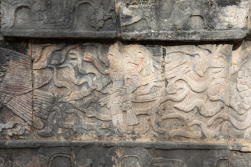 Mayan pyramid Chichen Itza during early morning. Chichen Itza, Mexico.