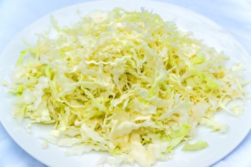Shredded white cabage