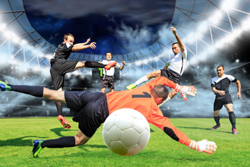 the soccer game