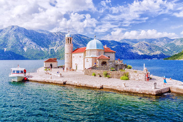 Church of Our Lady on the reef in Perast, Montenegro