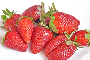 fragole e arance close-up