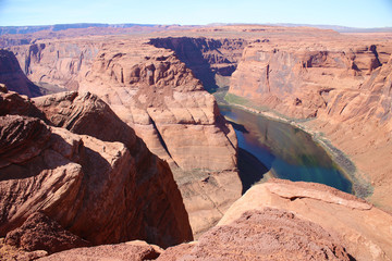 Colorado River at Horseshoe Bend in Arizona