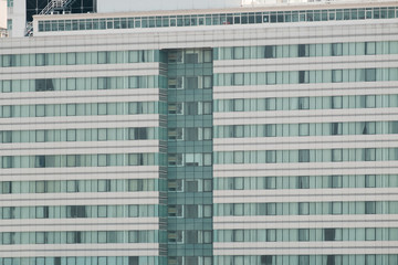 Apartment building / Exterior view of apartment building.