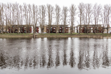 Fototapeta premium Emajõgi River reflection on Tartu, Estonia