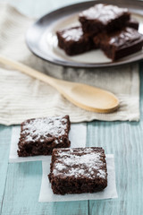 Brownies With a Wood Spoon