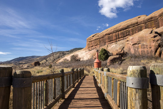 Hiking Trail at Red Rocks Park in Denver, Colorado


