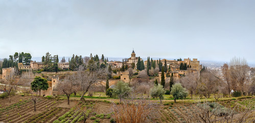 Fototapeta na wymiar view of Alhambra, Granada, Spain