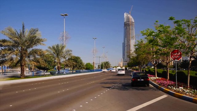 United Arab Emirates, Abu Dhabi, Corniche (Time Lapse)