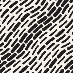 Abstract Background With Rounded brush strokes. Doodle Vector Seamless Pattern.