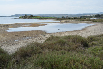 Etang de Leucate, Aude, Occitanie.