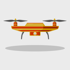 Drone icon with camera.