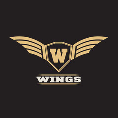 Wings logo.