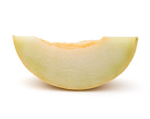 melon slice isolated on white background cutout