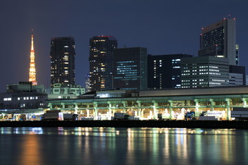 Obraz premium Tokyo night view