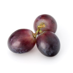 Red grape berry bunch isolated on white background cutout