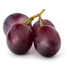 Red grape berry bunch isolated on white background cutout