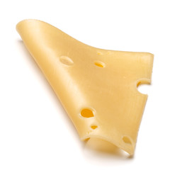 cheese slice isolated on white background cutout