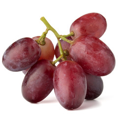 red grape bunch isolated on white background cutout