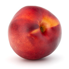 Nectarine fruit isolated on white background close up