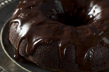 Sweet Homemade Dark Chocolate Bundt Cake