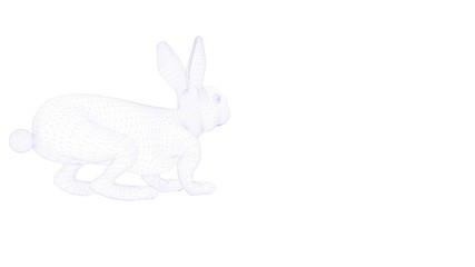 3d rendering of an outlined object