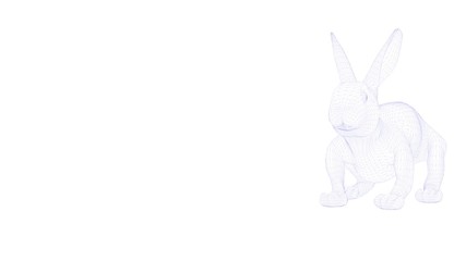 3d rendering of an outlined object